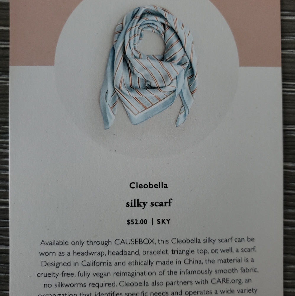 Cleobella Silky Blue Scarf
